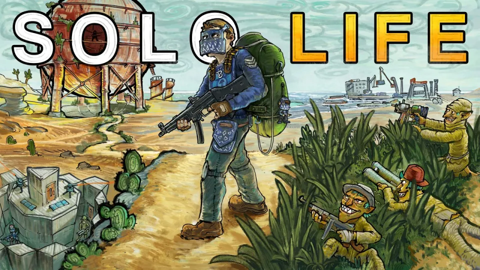 How does a solo player hold a monument in Rust against multiple neighbors?